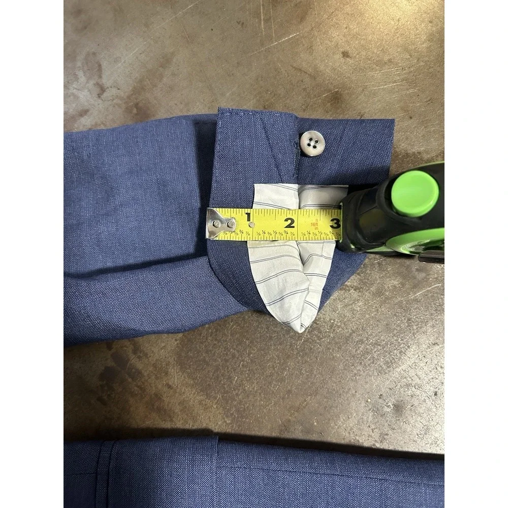 SuitSupply Lazio Blazer Jacket Wool  Mens 38S Slim Blue Vitale Barbaris Canonico